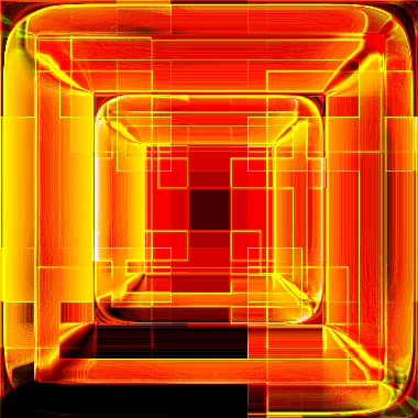 Fiery Squares Tunnel Style Abstract Background Tutorial: Final Result