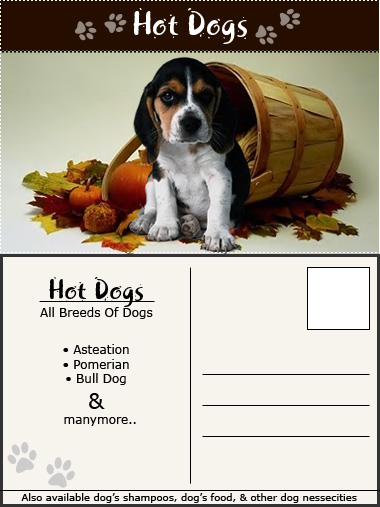 Promotional Post Card Tutorial: Final Result