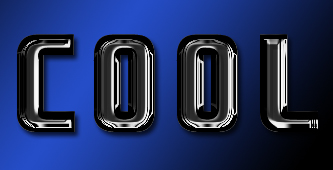 Cool Black Chrome Text Effect Tutorial: Final Result