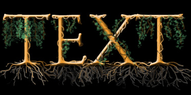Tree Style Text Effect Tutorial: Final Result