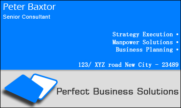 Designing a Business Card Tutorial: Final Result