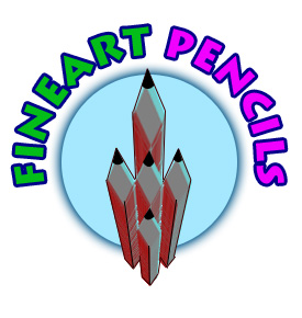 Fineart Pencils Logo Tutorial: Final Result