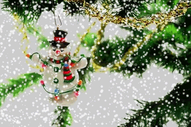 Creating and Animating Snowfall Tutorial: Final Result