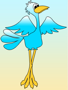 Drawing an Ostrich Tutorial: Final Result