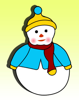 Drawing a Snowman Tutorial: Final Result