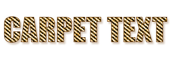 Jute Carpet Text Effect Tutorial: Final Result