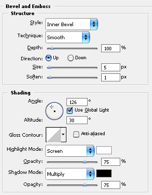 Bevel and Emboss