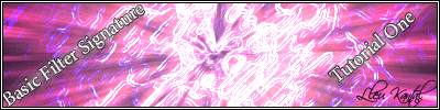 Amazing Filter Signature Tutorial: Final Result