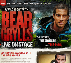 Bear Grylls Live on Stage (click for more details)
