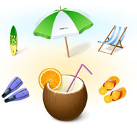 windows7 icons vacation