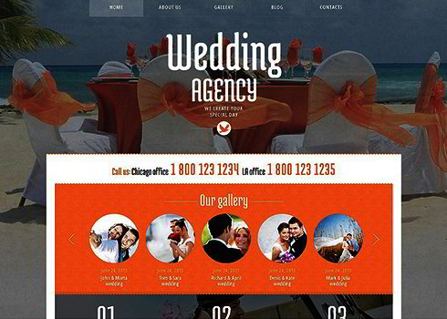Wedding Planner Responsive WordPress Theme