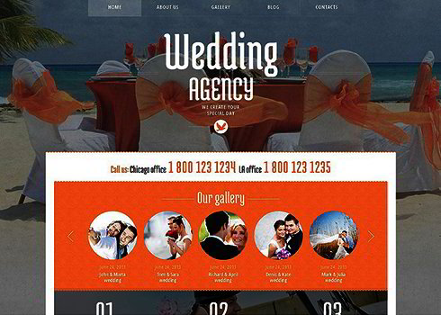 Wedding Planner Responsive WordPress Theme