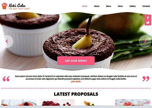 Cafe And Restaurant Joomla Template