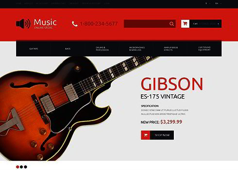 Music OpenCart Template