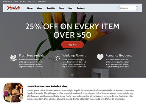 Flowers WooCommerce Theme