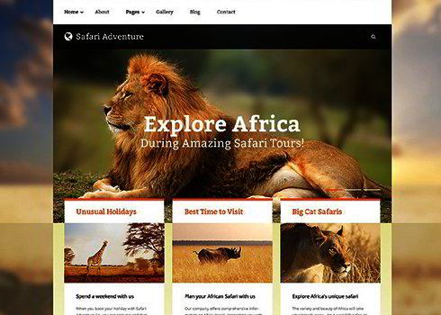 Safari Adventure Joomla Template