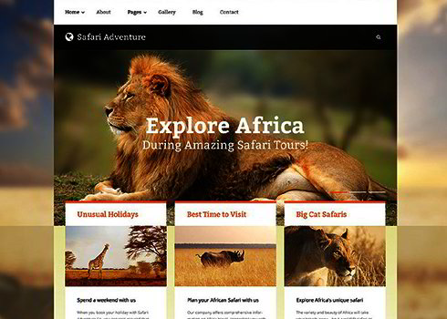 Safari Adventure Joomla Template