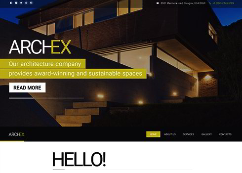 Architecture Responsive Website Template