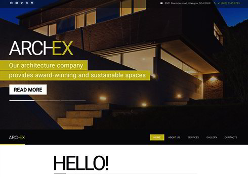 Architecture Responsive Website Template