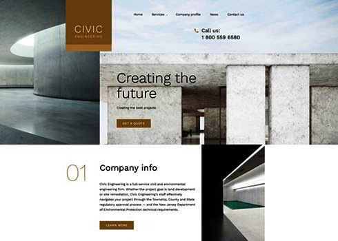 Civil Engineering Responsive Website Template