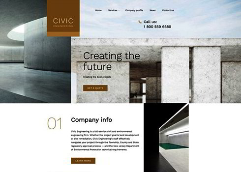 Civil Engineering Responsive Website Template