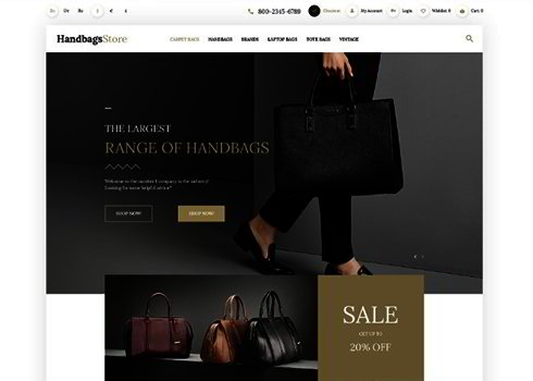 Handbags OpenCart Template