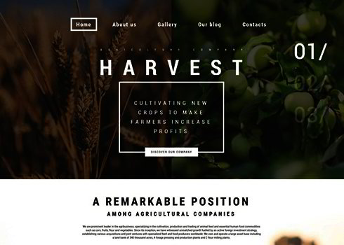 Harvest WordPress Theme