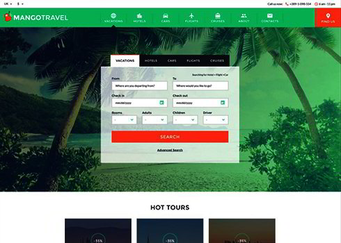 Travel Responsive Website Template