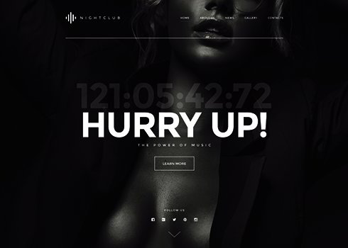 Night Club Website Template