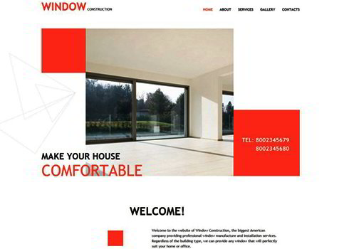 Windows & Doors Responsive Website Template