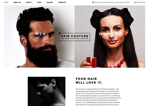 Hair Salon Responsive Joomla Template