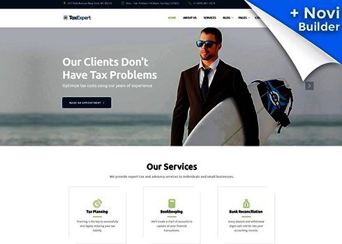 Tax Advisor & Financial Consultant Website Template