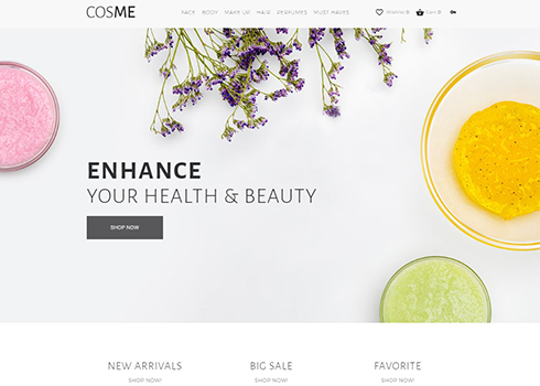 Cosmetics Store Responsive OpenCart Template