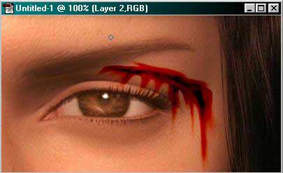 PhotoShop - Realistic Blood 8