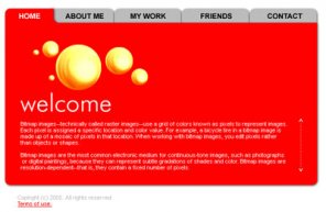 Create a rounded site layout in Adobe Photoshop