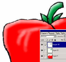 Cutting out the colour pencils