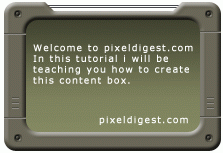 Create a Metallic looking content box