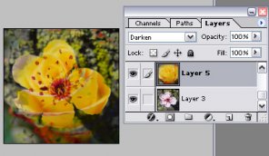 Darken and lighten blending modes