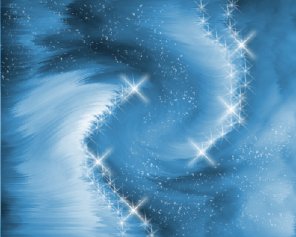 Design a Icy Vortex with Flashy Stars