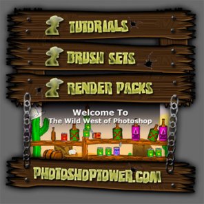 Wild West Wooden Sign