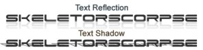 Text Shadows and Text Reflections