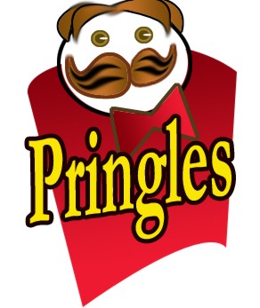 Pringle chips logo as wall graffiti | Drawing Techniques