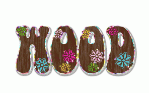 Hippie Wood Text