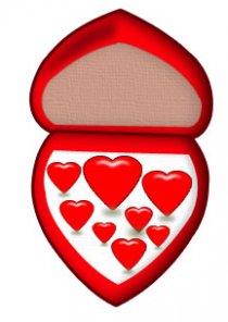 Heart Filled Jewellery Case