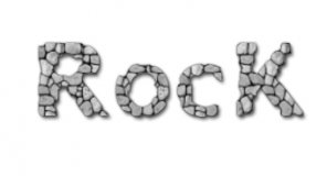 How to Create the Rock Text