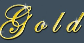 Stunning Golden Text Using Styles and Filters