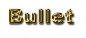 Antique Golden Text Bullet Effect