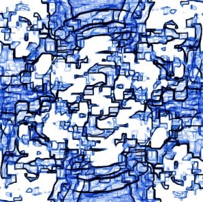 Splashed Water or Mosaic Effect