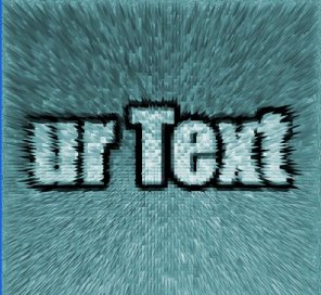 Fast Moving or Underwater Text Effect