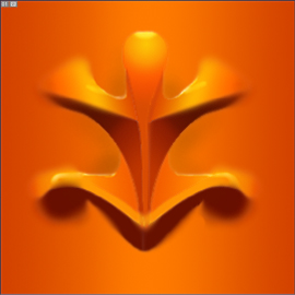 Embossed 3D Logo with Pointed Edges